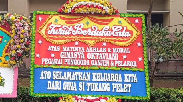 Waduh! HUT ke-31 Kota Tangerang Dikirimi Karangan Bunga Selamatkan Keluarga dari Pelakor