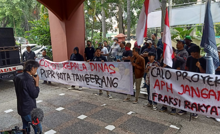 Fraksi Rakyat Tangerang Geruduk Kantor PUPR, Tuntut Kadis Mundur atau Dicopot
