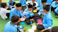 Mabar Jadi Tradisi SMPN 1 Kemiri Mabar