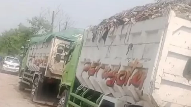 Video Viral Truk Buang Sampah