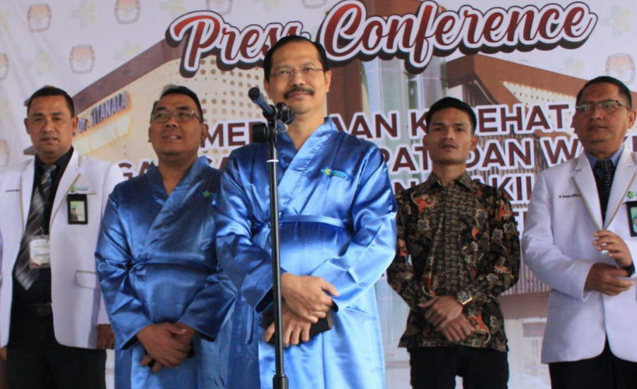 Pilkada 2024, Paslon Amarullah-Bonnie Ikuti MCU di RSUP dr. Sitanala