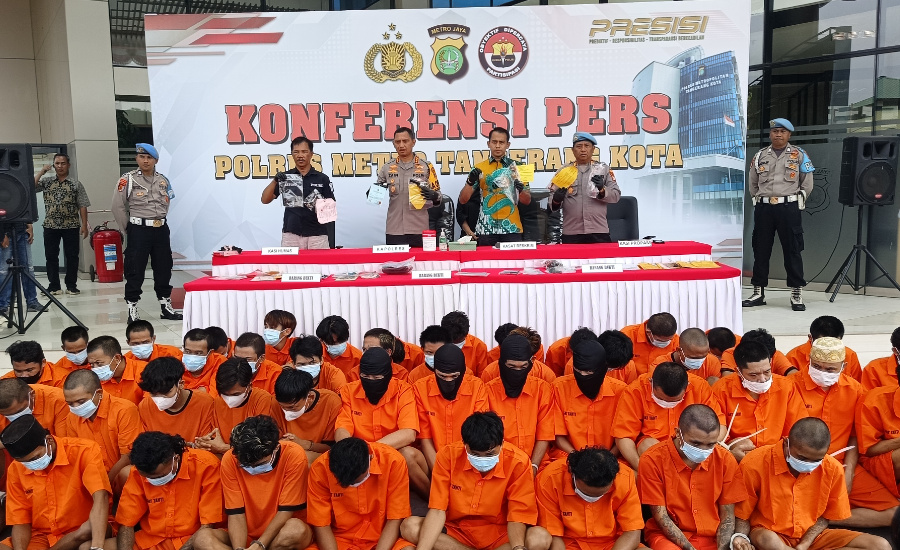Dari 127 TKP, Polisi Tangkap 50 Tersangka Curanmor di Tangerang