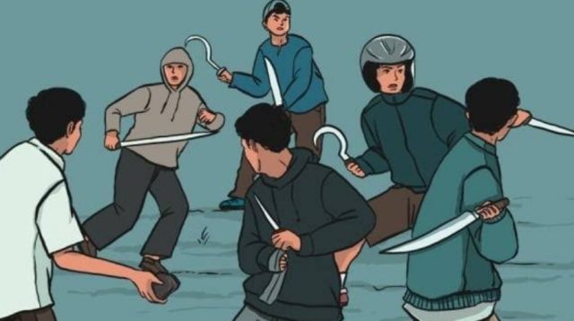 Hendak Tawuran, Lima Remaja Berikut Dua Celurit Diangkut ke Polsek Ciledug