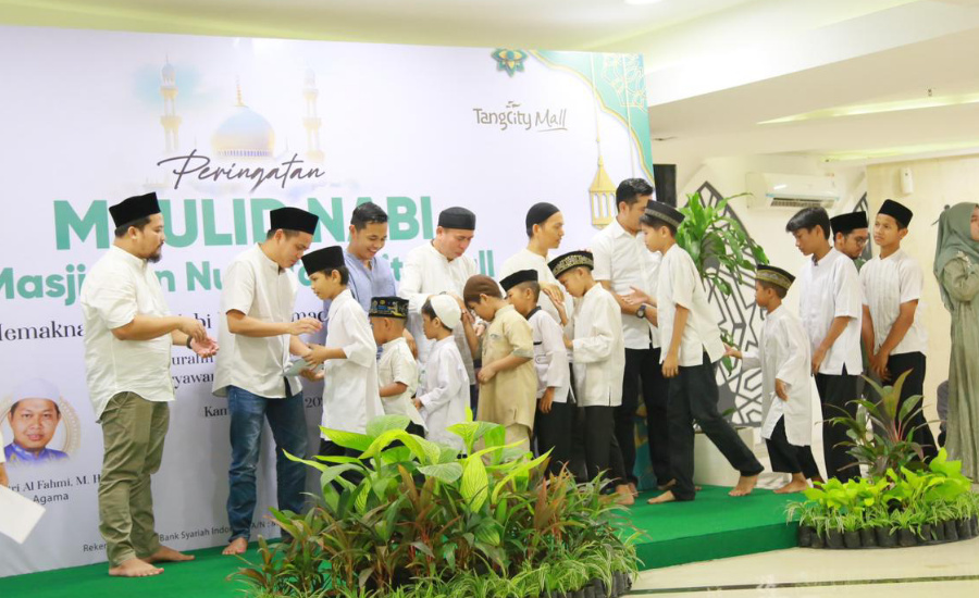 Maulid Nabi SAW Digelar dalam Shalawat & Siraman Rohani di Masjid An Nuur Tangcity Mall
