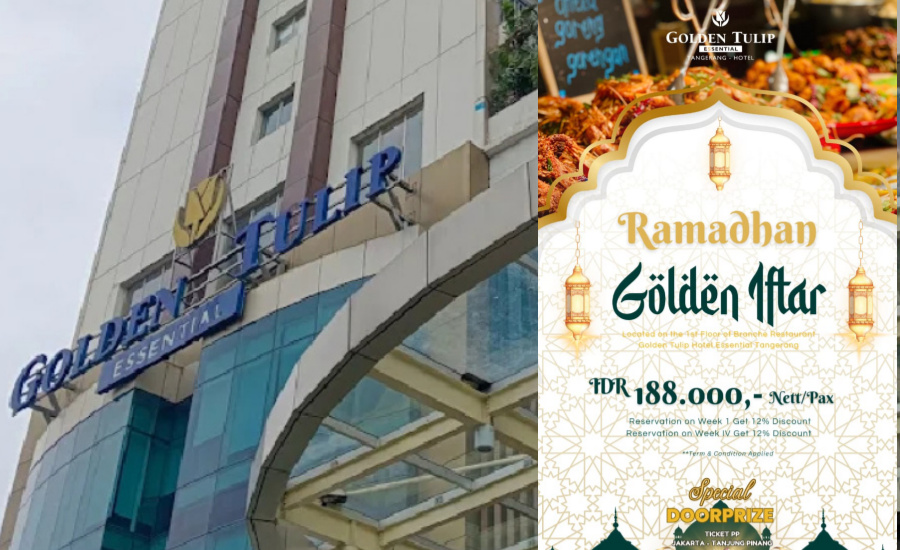 Bukber Ramadhan 2025 di Golden Tulip Essential Tangerang Bertema Golden Iftar