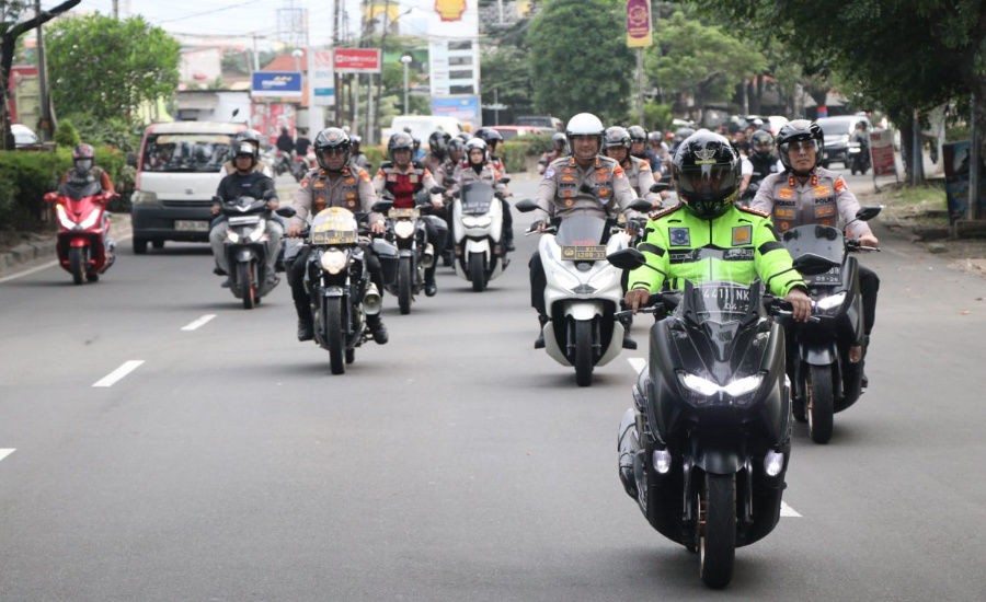 Urai Kemacetan, Kapolres Metro Tangerang Kota Patroli Bermotor