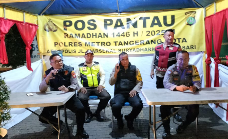 Polres Metro Tangerang Kota Dirikan 23 Pos Pantau, Cegah Gangguan Selama Ramadhan
