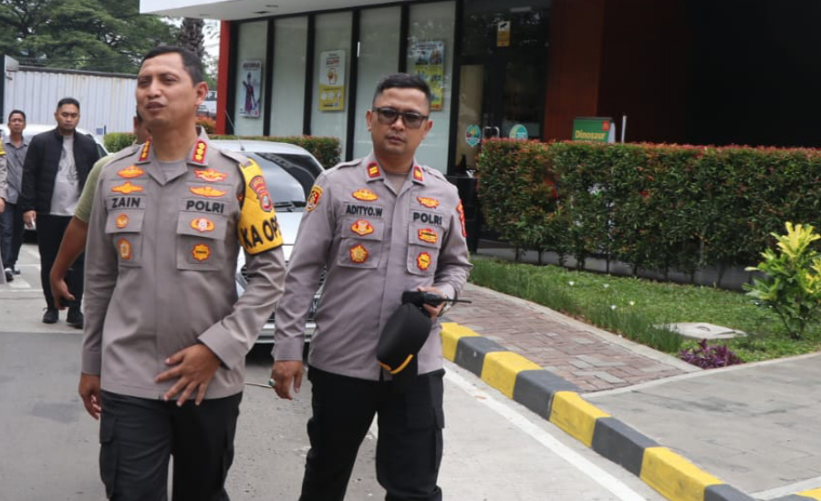 Arus Balik Lancar, Kapolres Cek Posyan Rest Area Tangerang