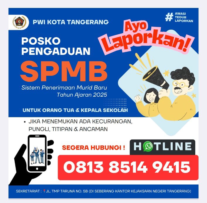 Buka Posko Pengaduan, PWI Kota Tangerang Siap Kawal Proses SPMB