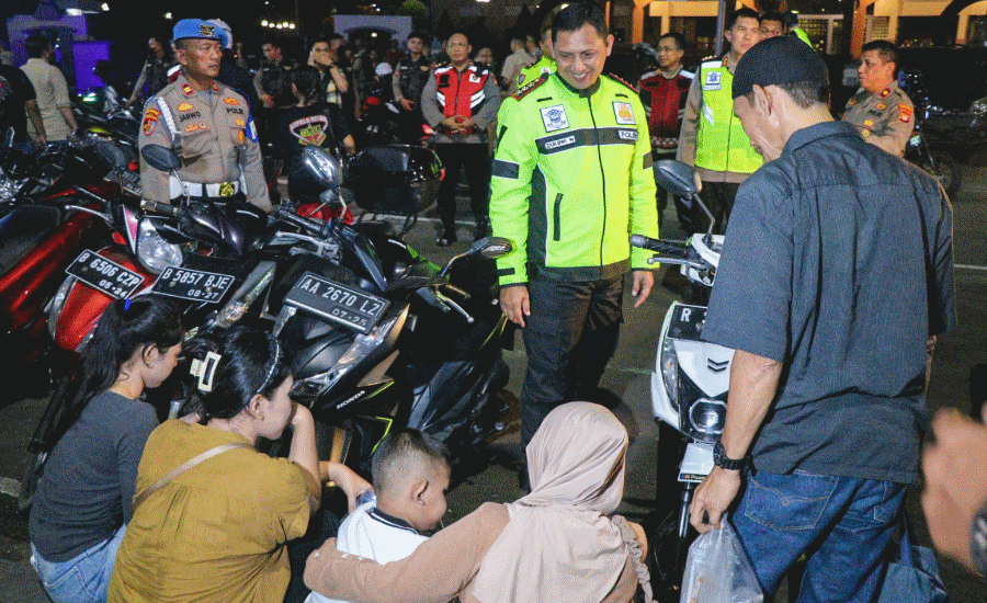 Patroli Skala Besar, Kapolres Pastikan Malam Takbiran Idul Adha di Tangerang Kondusif