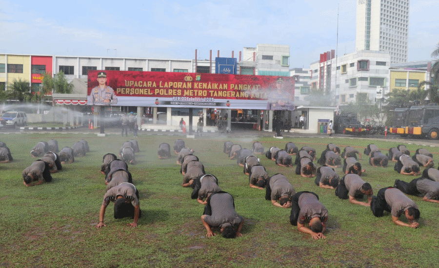 Periode 1 Juli, 102 Polisi Polres Metro Tangerang Kota Naik Pangkat 