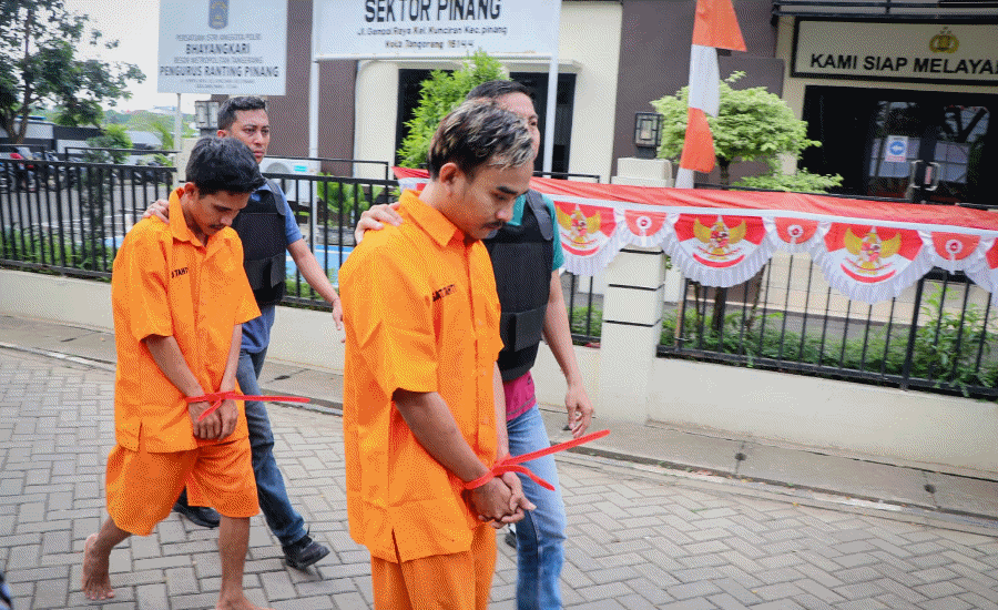 Polsek Pinang Tangkap Sindikat Curanmor Asal Rumpin, 10 Motor Disita