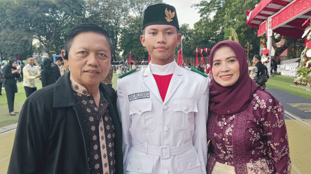 Gibran Anak Wartawan Bangga Jadi Paskibraka Kota Tangerang 2025