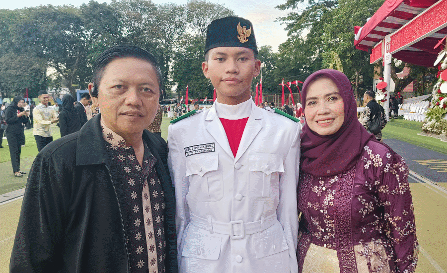 Gibran Anak Wartawan Bangga Jadi Paskibraka Kota Tangerang 2025