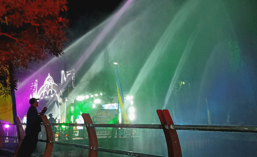 Kolaborasi Indah, BPBD Tampilkan Air Mancur Arsitektural di MTQ ke XXIV Kota Tangerang