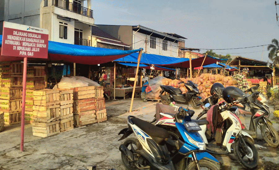 Pemkot Serang Minta PGN Turun Tangan Tertibkan Pedagang di Jalur Pipa Gas