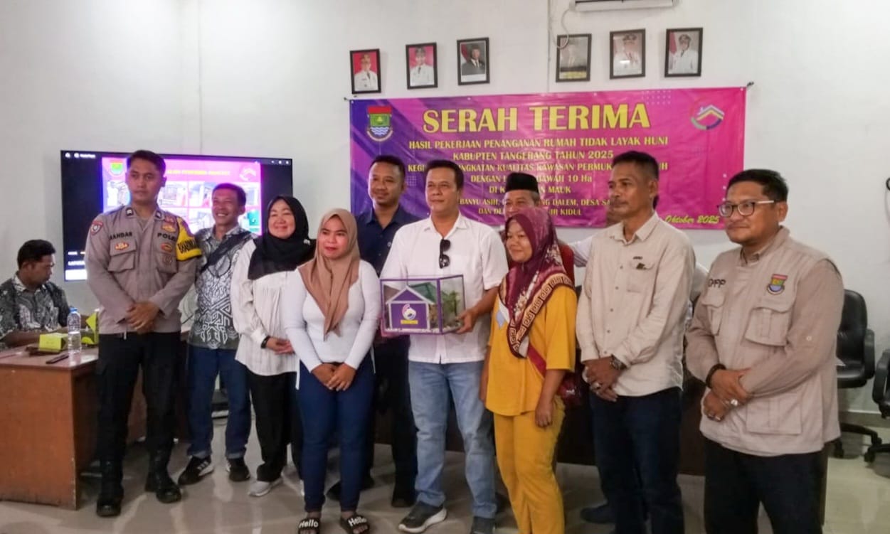 50 Warga Terima Hasil Pekerjaan Penanganan Rumah 