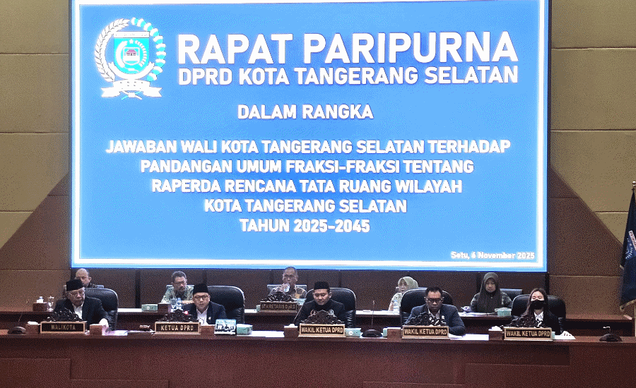 Ini Jawaban Wali Kota Tangsel Benyamin, Terkait Pandangan Umum Fraksi Tentang Raperda RTRW