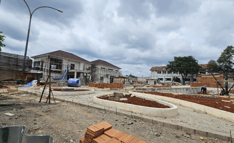 Pembangunan Kantor Kelurahan dan Alun-Alun Pondok Ranji Selesai Akhir Tahun