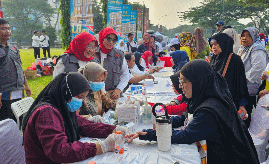Asklin Cabang Kota Tangsel dan Dinkes Berkolaborasi, Hadirkan Layanan CKG di Lokasi CFD BSD