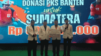 Rp500 Juta Donasi, PKS Banten Salurkan ke Posko Bencana Sumatera dan Aceh