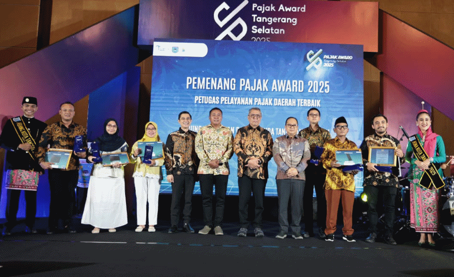 Warga Taat Pajak di Kota Tangsel Diganjar Penghargaan