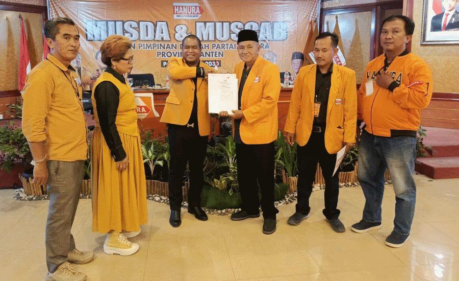 Agus Fahrudin Resmi Pimpin Hanura Banten, Fokus Benahi Struktur dan Targetkan Raih 2 Kursi di Pemilu 2029