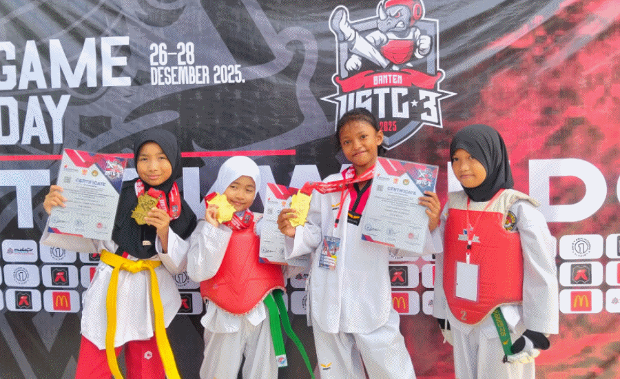 12 Murid SDN Tangerang 1 Borong 12 Medali di Kejuaraan Taekwondo Internasional