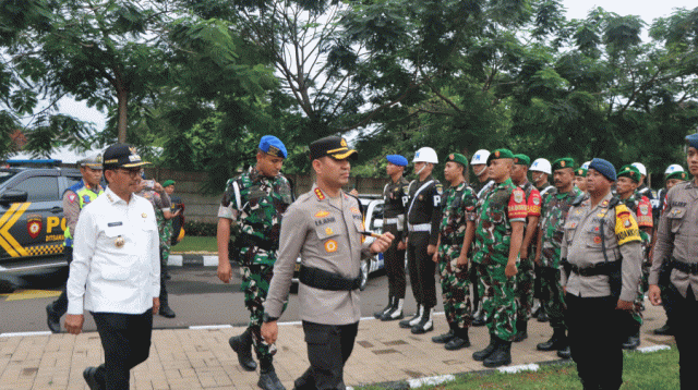591 Personel Gabungan Siap Amankan Malam Tahun Baru 2026 di Tangerang