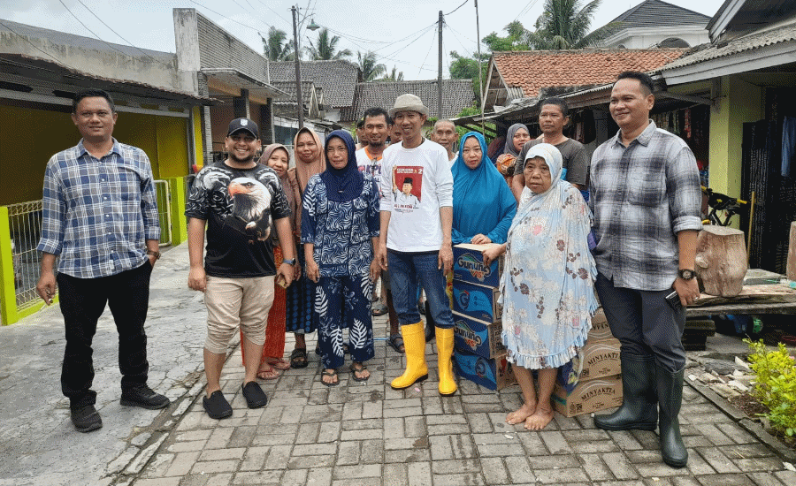 Fraksi Gerindra DPRD Kota Serang Turun Langsung Bantu Korban Banjir di Kasemen