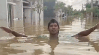 Banjir Parah Rendam Villagio Residence Rajeg, Air Capai Leher Orang Dewasa
