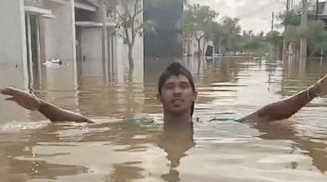 Banjir Parah Rendam Villagio Residence Rajeg, Air Capai Leher Orang Dewasa
