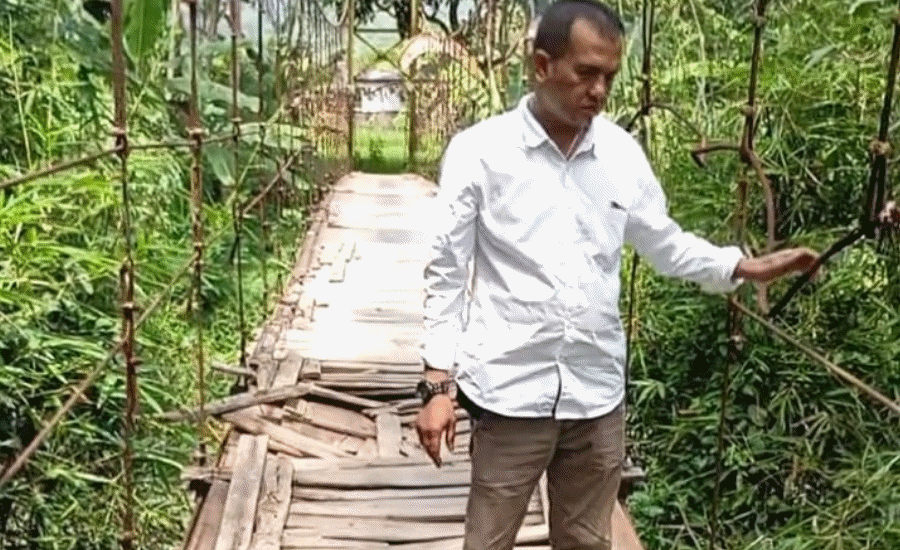 109 Unit Jembatan Gantung di Lebak Rusak Berat 