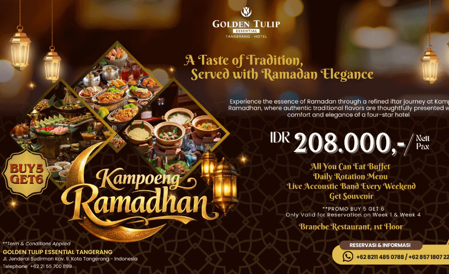 Hangatnya Nuansa Kampung di Kampoeng Ramadhan Golden Tulip Essential Tangerang