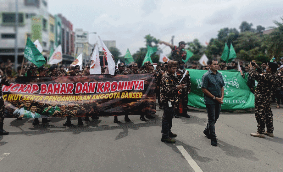 Banser Desak Kapolres Metro Tangerang Kota Tuntaskan Kasus Bahar bin Smith