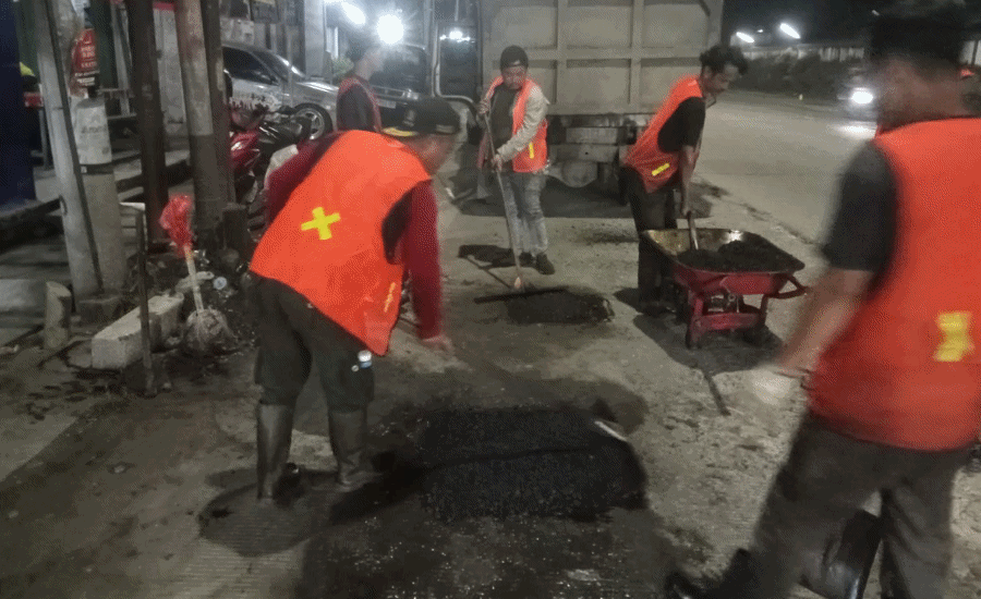 Bina Marga Kabupaten Tangerang Sampaikan Duka Cita, Mulai Pemeliharaan Jalan Cikupa-Pasar Kemis