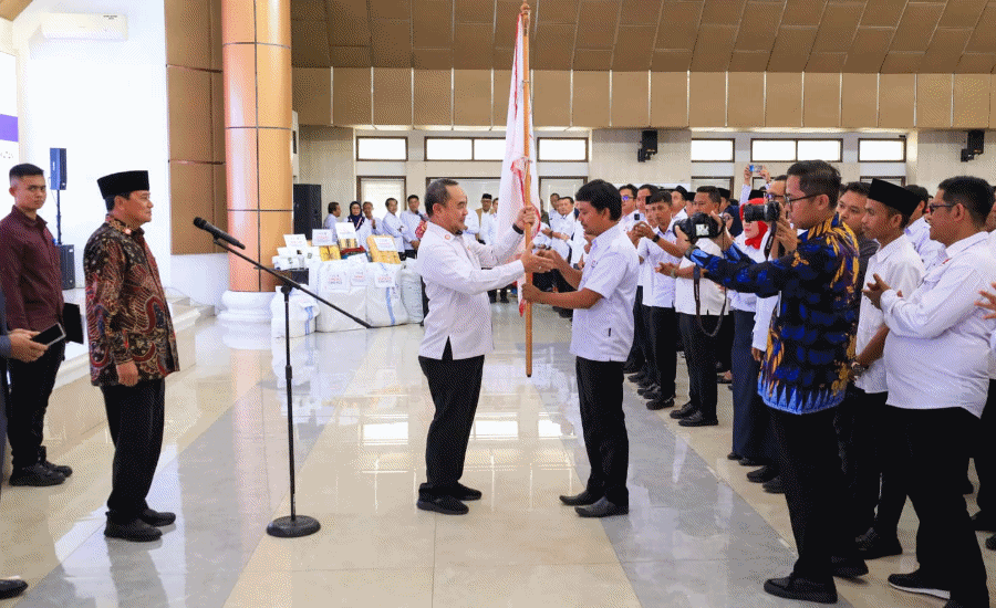 Pengurus PMI Mekar Baru Dilantik, Firmansyah Tegaskan Komitmen Aksi Kemanusiaan Cepat Tanggap