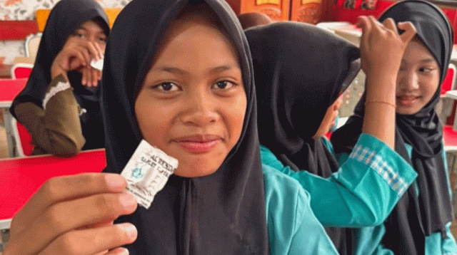 Cegah Stunting, Puskesmas Kedaung Barat Gencarkan Program Obat Cacing ke Sekolah dan Posyandu