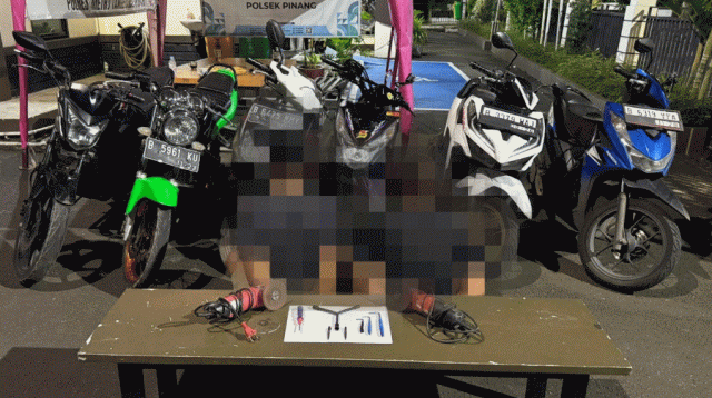 Dipergoki Saat Sahur dan Diteriaki, Maling Motor Ditangkap Patroli Polsek Pinang