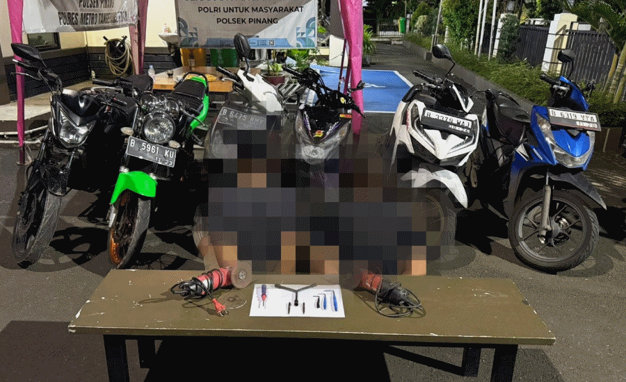 Dipergoki Saat Sahur dan Diteriaki, Maling Motor Ditangkap Patroli Polsek Pinang