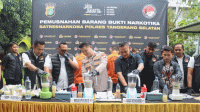 Barang Bukti Narkoba 6,8 Kg Sabu hingga Ekstasi Dimusnahkan Polres Tangsel
