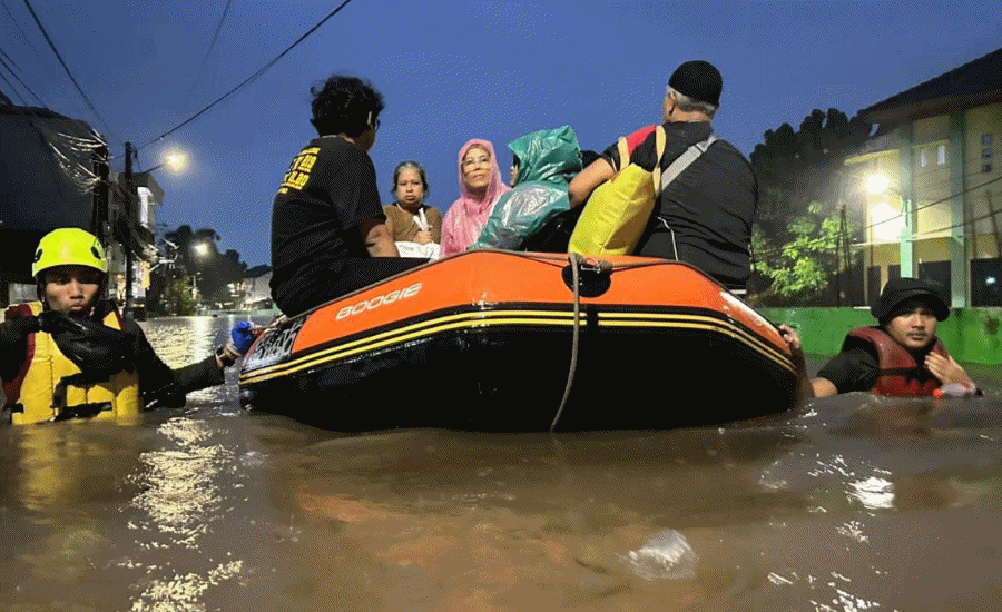 Hujan Semalaman, 8 Titik di Tangsel Banjir, Ratusan KK Terdampak