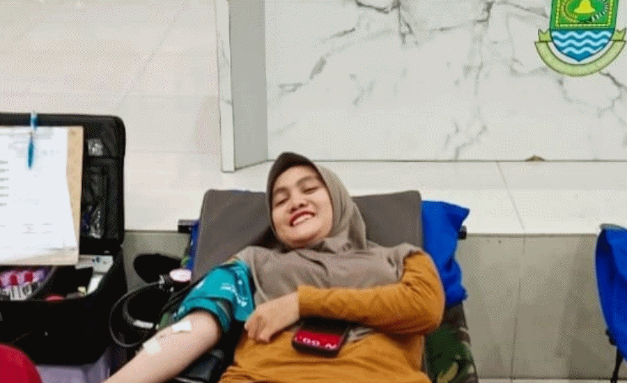 Gelar Donor Darah Gebyar Ramadan Sidoni, PMI Mauk Siapkan Paket Sembako