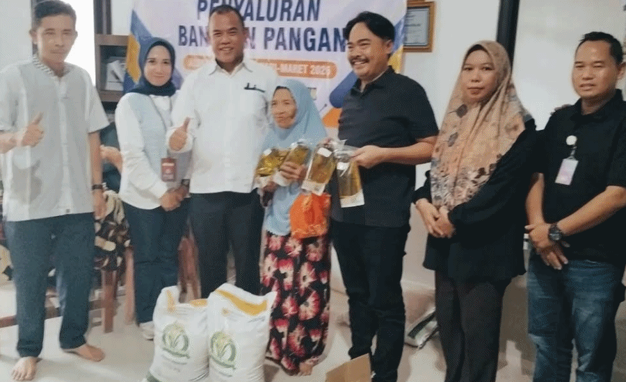 Disketapang Lebak Monitoring Penyaluran Bantuan Pangan