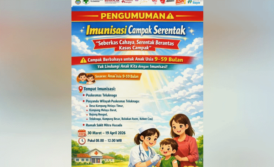 Puskesmas Teluknaga Gelar Imunisasi Serentak Mulai 30 Maret 2026