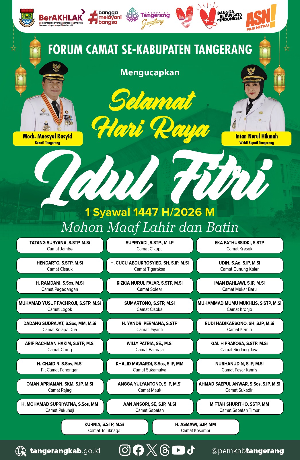 forum camat kabupaten tangerang