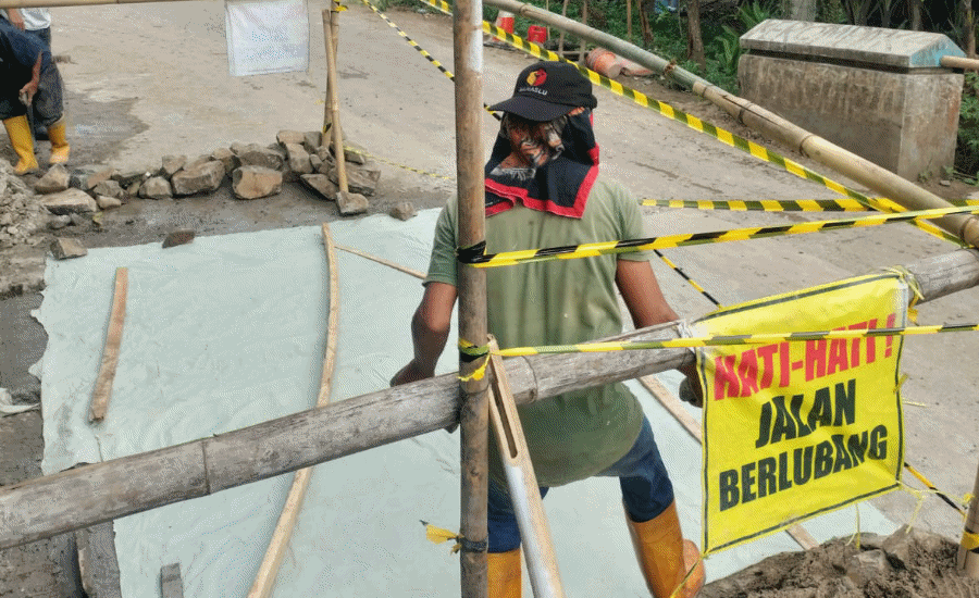 Gunakan Anggaran Pemeliharaan, DPUPR Lebak Rekonstruksi Jembatan Cibangbang
