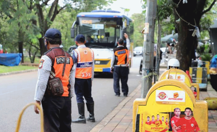 Dishub Perketat Parkir Liar di Batuceper, Trotoar Dipasang Barrier Beton