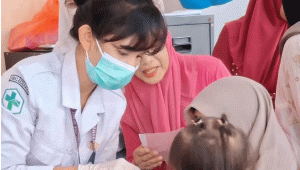 Cegah Campak, Kelurahan Pakulonan Barat Gencarkan Imunisasi Bayi