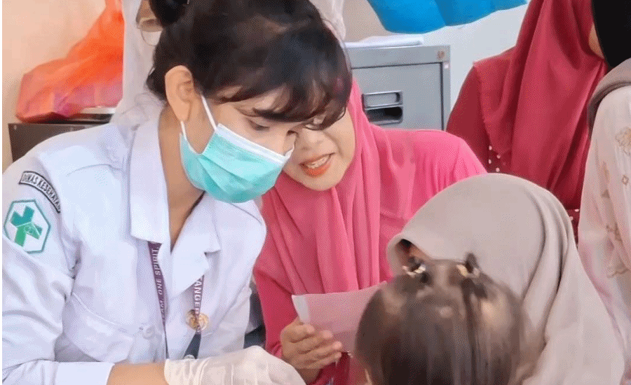 Cegah Campak, Kelurahan Pakulonan Barat Gencarkan Imunisasi Bayi